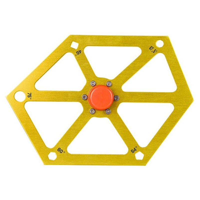 Aluminum Alloy Hexagon Ruler Saw Angle Finder Gauge Protractor Inclinometer Tool U7EA
