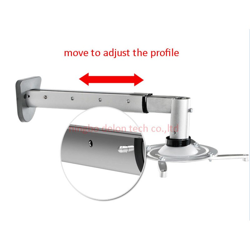 DL-PM212 aluminum short throw tiltable ALUMINUM universal projector bracket wall mount rack
