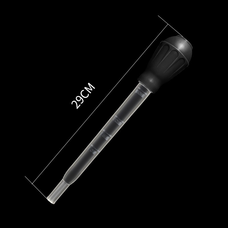 Alargar pipetas, sifón para acuario, aspiradora para pecera, herramienta de limpieza Simple para cambiador de agua de acuario: Rojo
