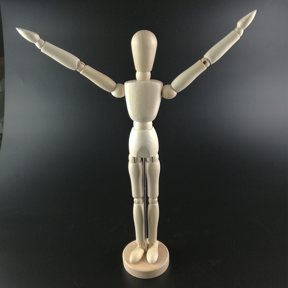 Wooden Human Body 5.5 Inch 15cm Wood Human Body Model Figure Manikin Mannequin Artist Drawing Sketch