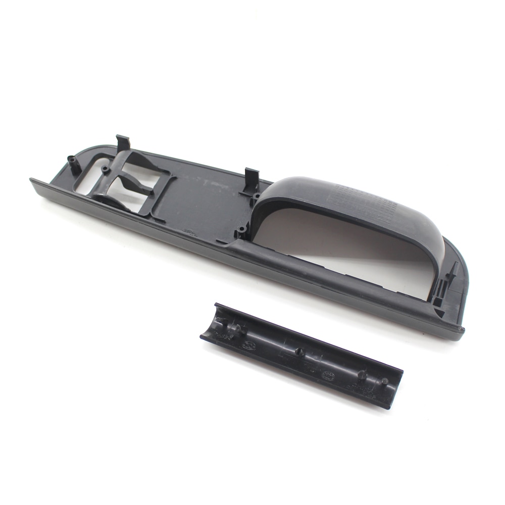 Panel frontal izquierdo para coche, Panel de Control de ventanilla eléctrica, bisel embellecedor de potencia con barra lateral para Golf 4 Passat 1998-2005, 2 puertas, negro/gris