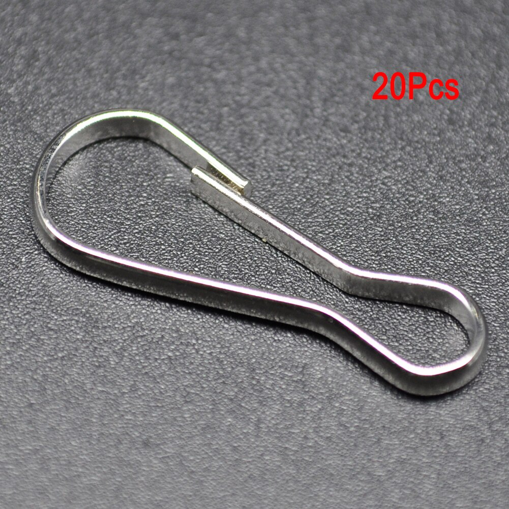 20/60/100 Pcs Pet Rat Hangmat Clips Metalen Haken Lanyard Kooi Accessoires Rvs Houder Bed Hanger Haken Lengte 22 Mm