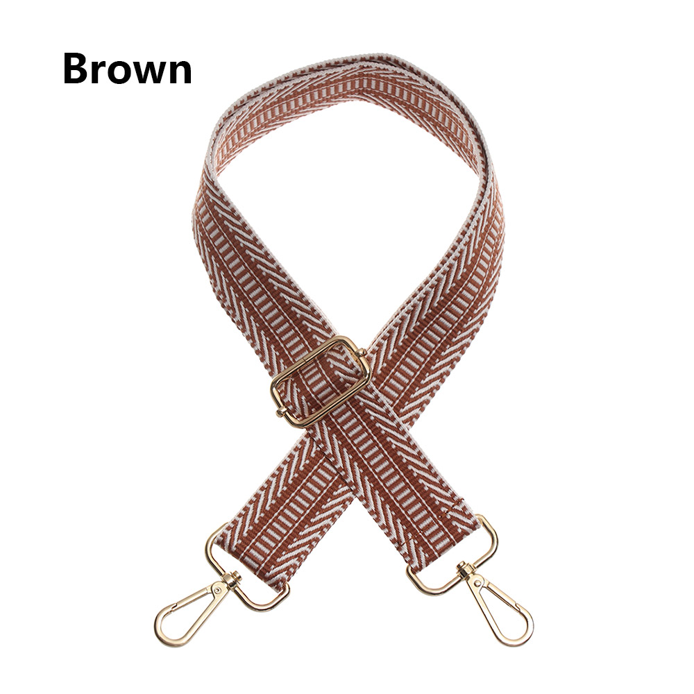 Kobiety kolorowe nylonowe torby paski do torebek tęczowy regulowany wieszak na ramię torebka pasek ozdobny łańcuszek akcesoria do toreb: style1-3