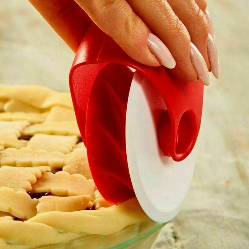 Kitchen Pizza Pastry Lattice Cutter Pastry Pie Decor Cutter Plastic Wheel Roller For Pizza Pastry Pie Crust Baking Tool