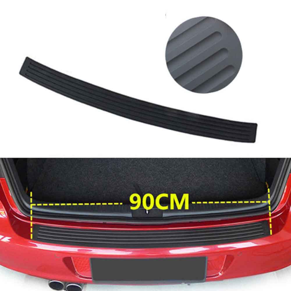 Car Rubber Cover Trunk Rear Bumper Anti-scratch Bar Universal Car Black Rear Bumper Sill Auto Rear Bumper Protector