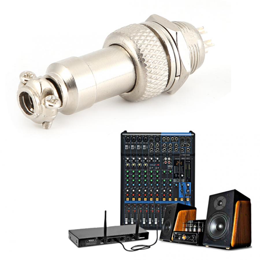 10pcs Aviation Socket Plug 4-Core Connector Zinc Alloy Signal Transmission 4-Core Aviation Plug