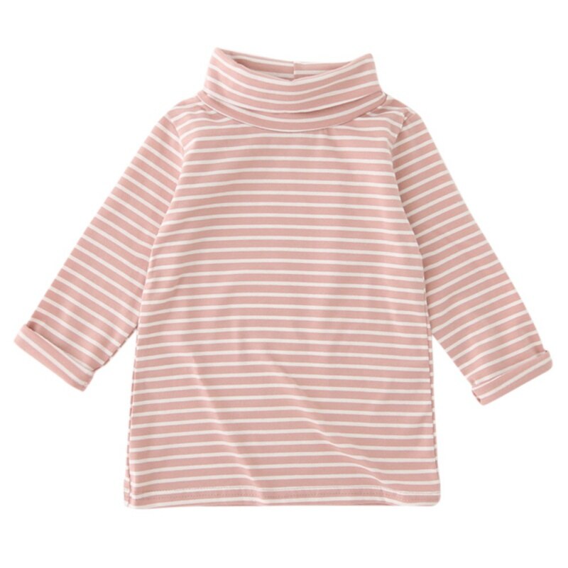 1-6t outono bebê meninas meninos camisa crianças inverno roupas quentes listra manga longa blusa topos criança crianças camiseta