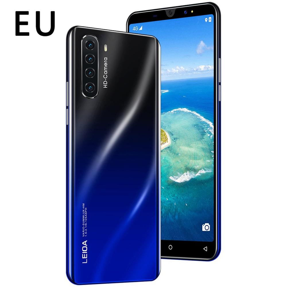 P33 Smart Phone 5 Inch 3G Large Screen Mobile Phone 512Mb Ram High Capacity Real Fingerprint Face Unlock Phones: blak EU
