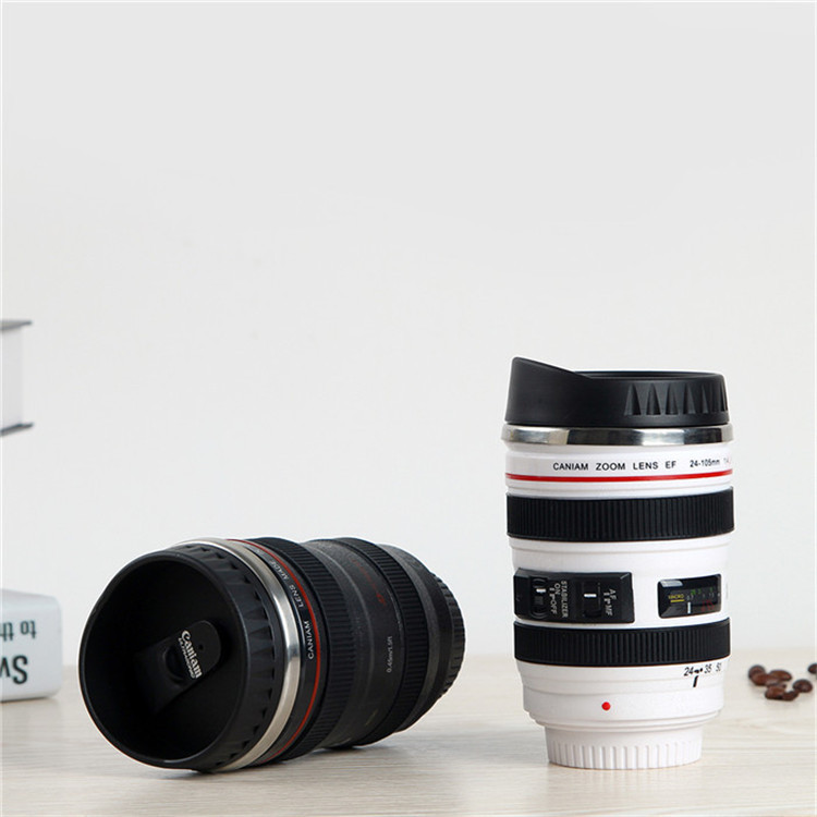 Edelstahl Kamera EF24-105mm Tasse Kreative Kaffeetasse DSLR Kamera Objektiv Tasse Fünf Generation Edelstahl Liner Isolierung