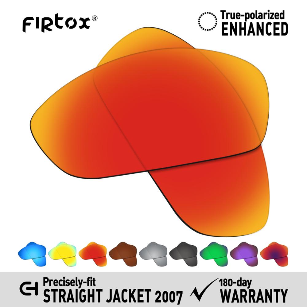 Firtox true  uv400 polariserede linser erstatning for-oakley straight jacket 2007 solbriller (kun kompatibel linse) - flere