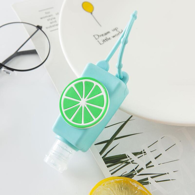30ML Silicone Hand Sanitizer Holder Travel Portable Safe Gel Holder Hangable Liquid Soap Dispenser Containers Multiple styles: C