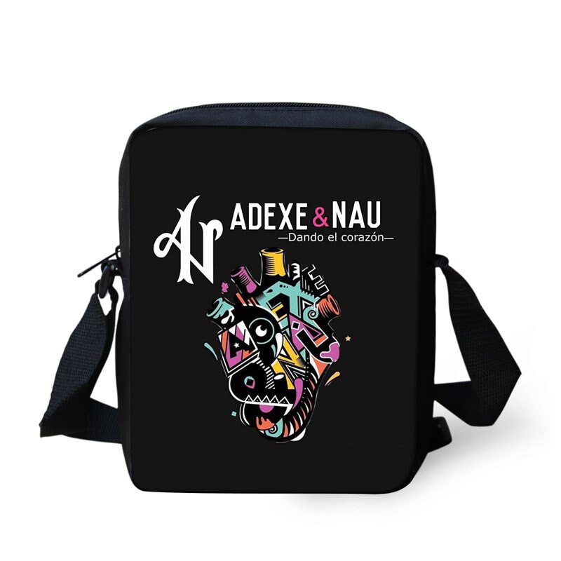 Thikin Mini Messenger Bags Adexe & Nau Logo Patroon Afdrukken Crossbody Tassen Kinderen Schoudertas Handtassen Voor Vrouwen: LMXL0158E