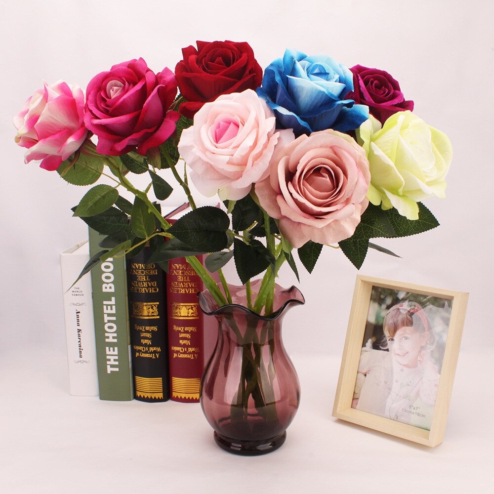 Tulipe fleur artificielle rose bleu rose PU Latex réel toucher nuptiale mariage Bouquet décor à la maison fleurs artificielles ссанинет