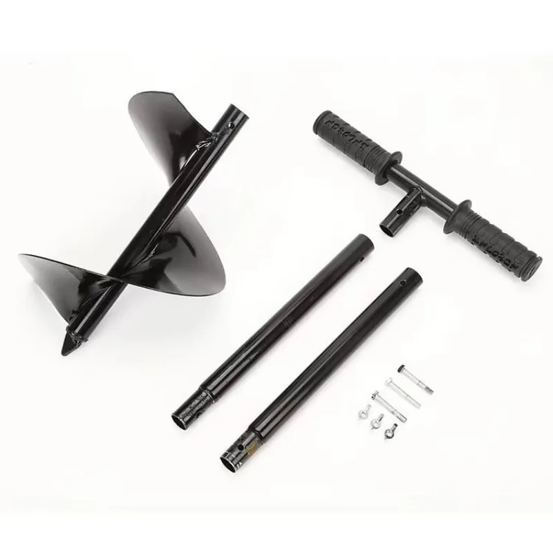 DIY Carbon Steel Planter Garden Auger Spiral Drill Bit Flower Planting Hole Digger Drill Bit Yard Gardening Bedding Planting