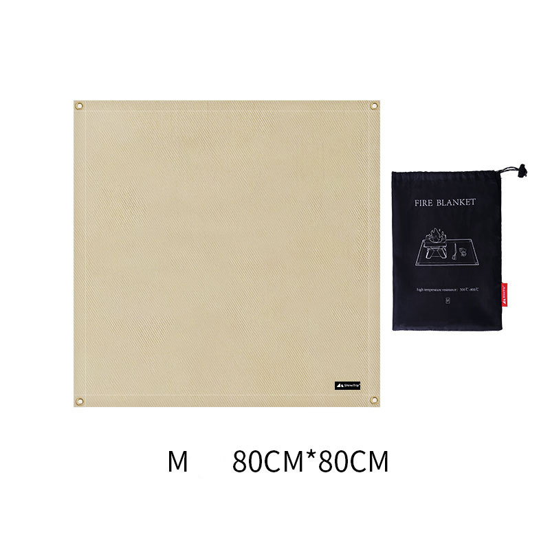 Camping Feuerfeste Tuch Flammschutzmittel Isolierung matt Decke Glas Beschichtet Wärmedämmung Pad Ich bin Freien Picknick Grill: 80x80cm