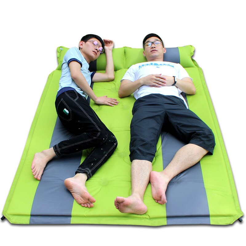 CS033-1 Double Person 190*130*3.5CM Automatic inflation Mat Outdoor Camping Mat Family Rest Air Mattress