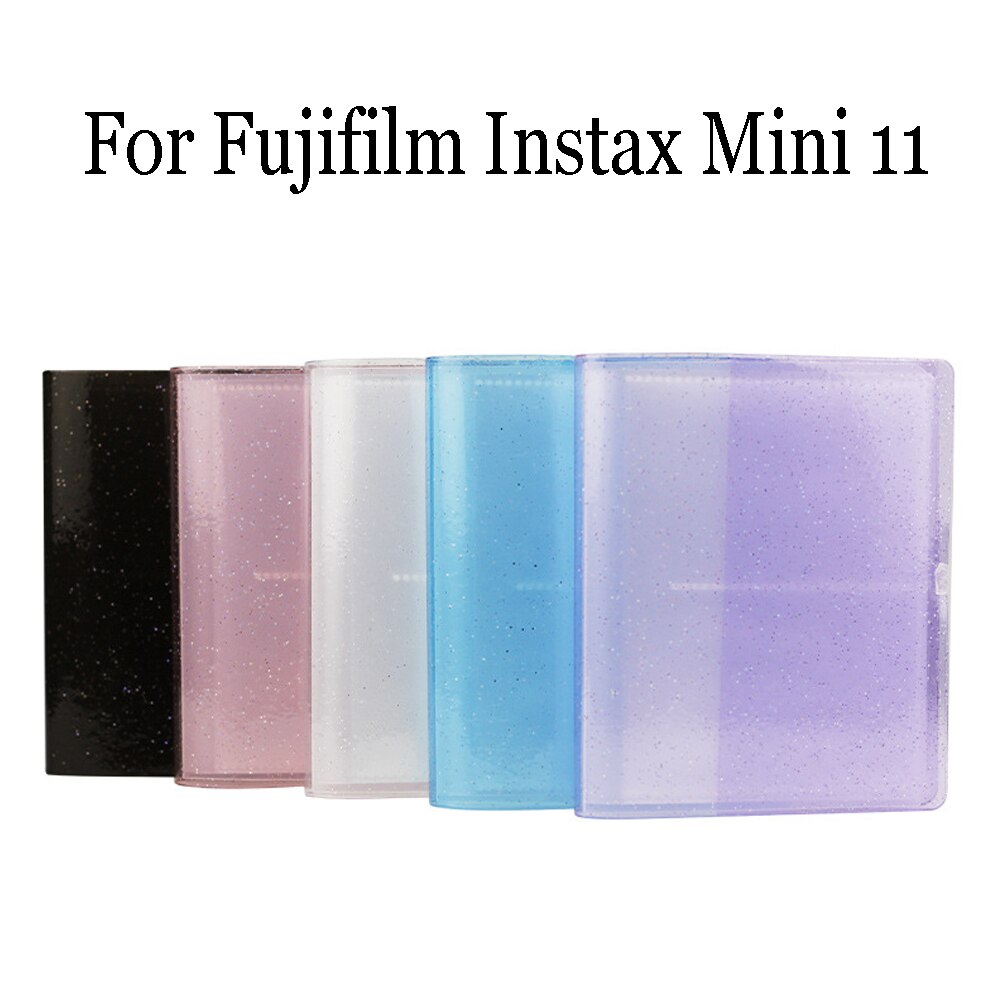 Besegad 64 lomme fotoalbum til fujifilm instax mini 11 3 tommer farve fotografi album pvc blød mini pjece billede sag
