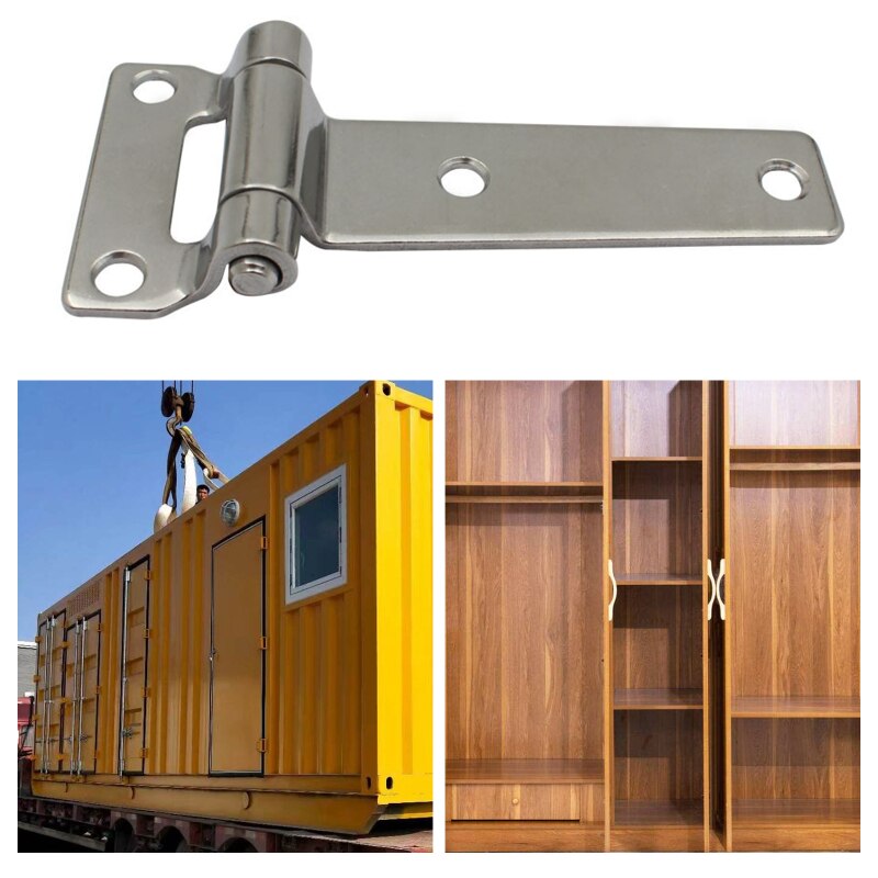 Door Hinge Mirror Polished Hinge Stainless Steel Container Industrial Hinge Equipment Box Distribution Cabinet Hinges Hardware