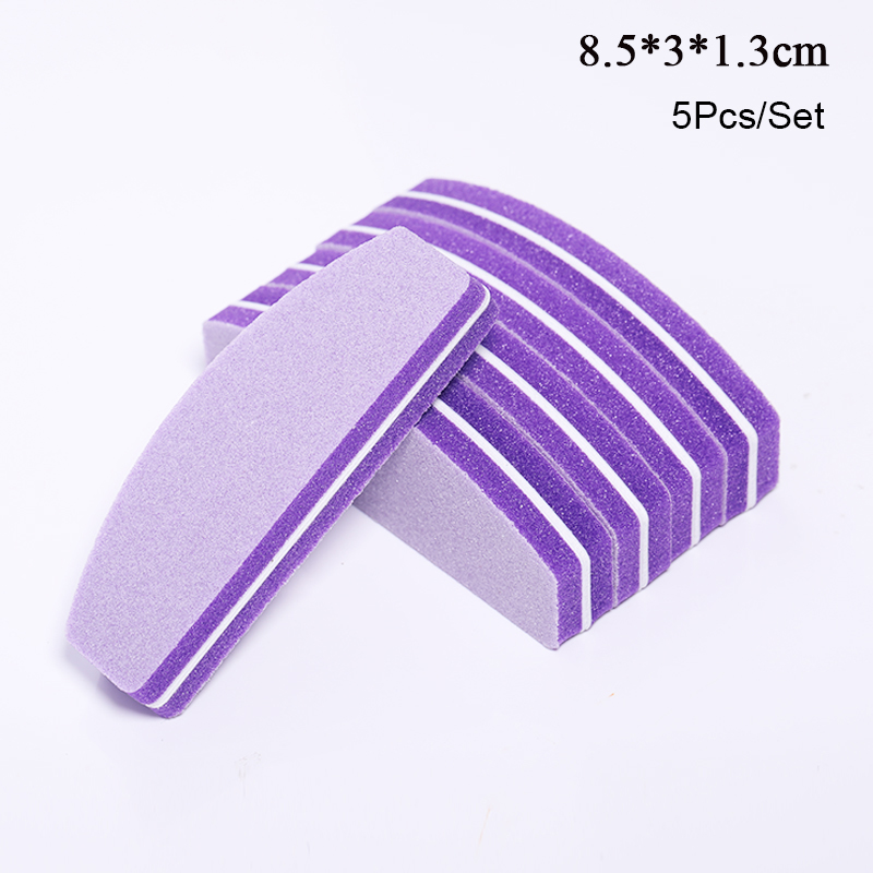 Mini lime à ongles Double face, outils pour manucure, papier de verre, outils professionnels pour Nail-Art, bricolage, bloc, ponçage, 5 pièces/1 pièces: 17