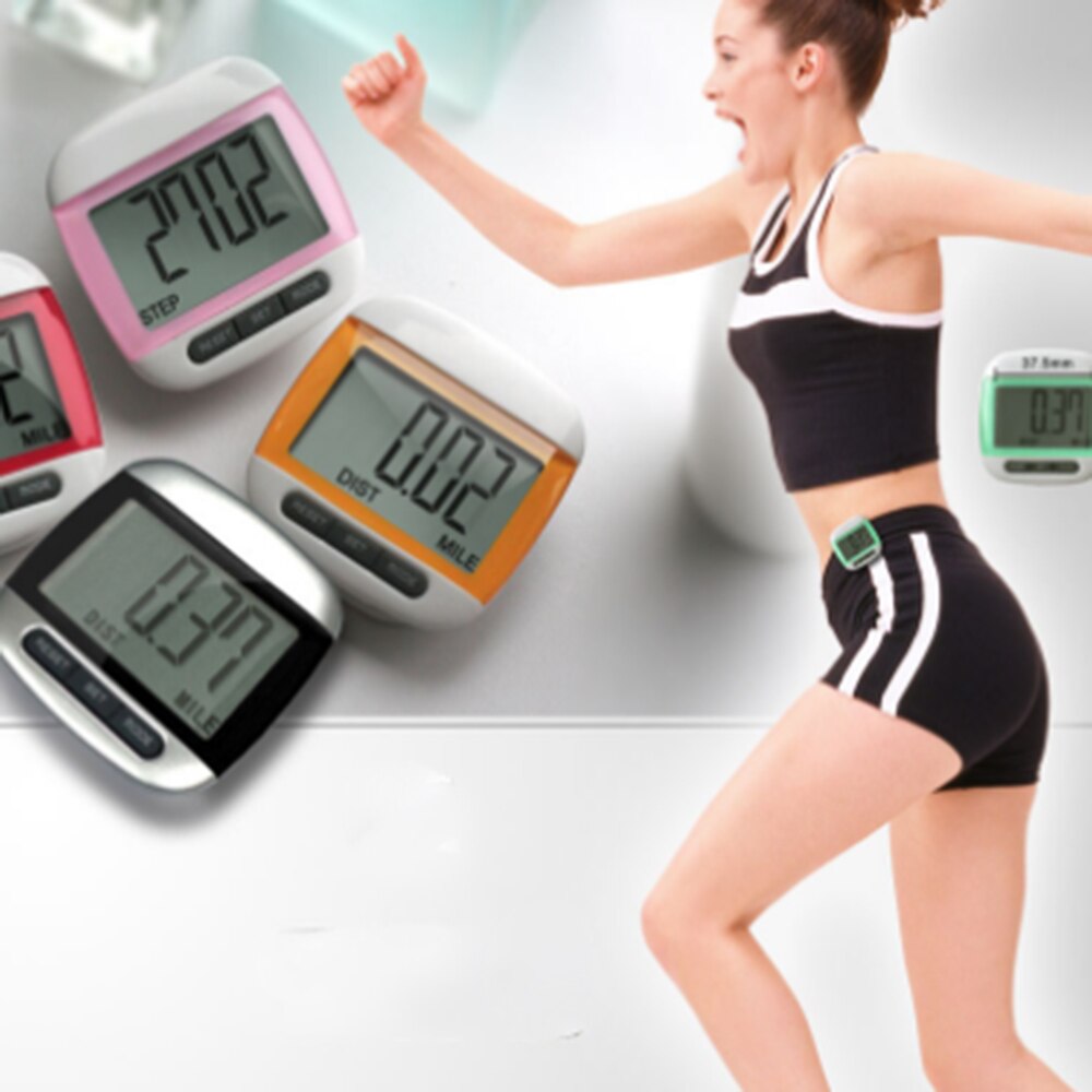 Waterproof Walking Step Counter Movement Calories Counter Multi-Function Digital Pedometer For Running Light, Easy To Carry