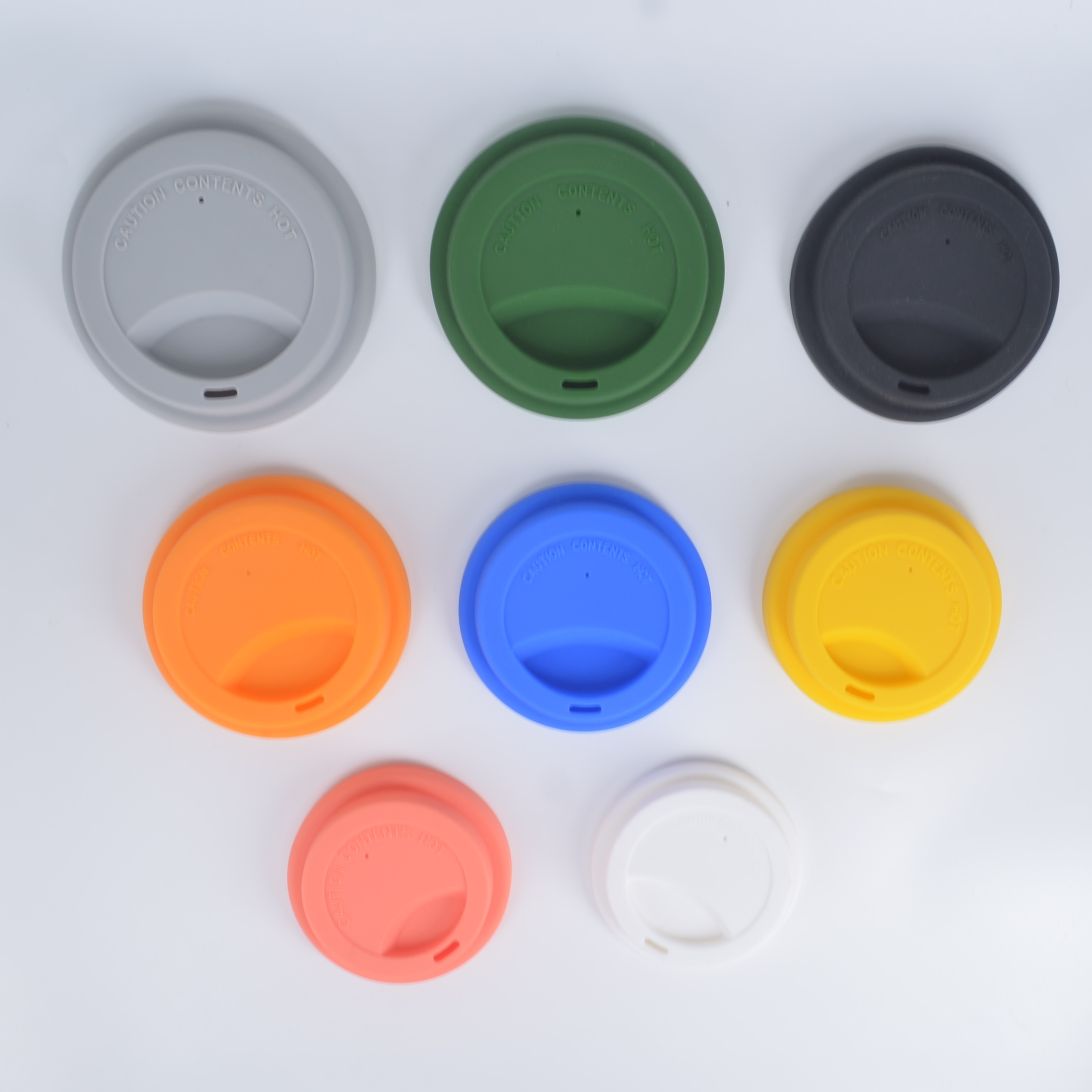 Use For 65/70/75/80/85/88MM Reusable Silicone Cup Lids Fresh Cover Silicone Insulation Anti-Dust Cup Cover Coffee Mug Lids