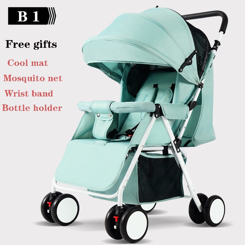 Draagbare Kinderwagen Vouwen Kinderwagen Ultra Lichtgewicht En Handig Kan Sit Lie Baby Eenvoudige Kind Mini Vier Wiel Kar: B1
