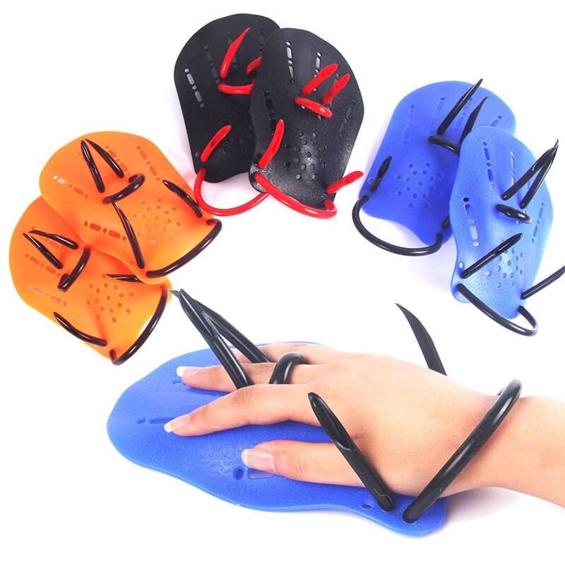Swimming Paddles Training Silicone Hand Gloves Padel Fins Flippers For Adults Kids Swim Gear DX88