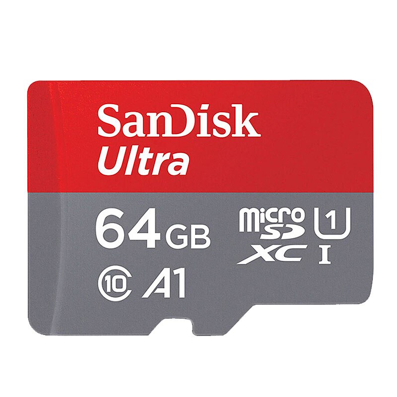 SanDisk Micro SD Card 100MB/s 256GB 128GB 64GB 32GB 16GB U3/U1 V30 A1 Class 10 Memory Card SDXC SDHC microsd Flash TF Card: A1-64GB