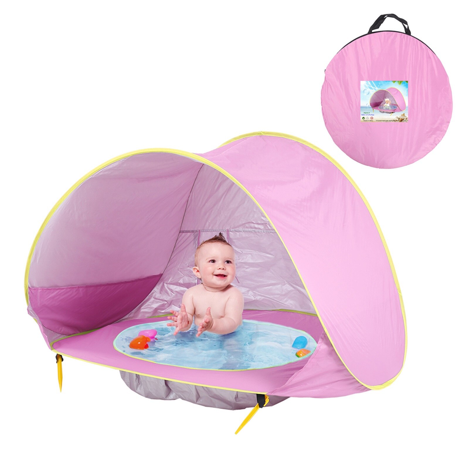 neue Baby Strand Zelt Mit Wasser Schwimmbad Aktualisierung Einfach Hochklappen Pop hoch Baby Zelt Tragbare draussen Camping Sonnenschirm Strand Zelt