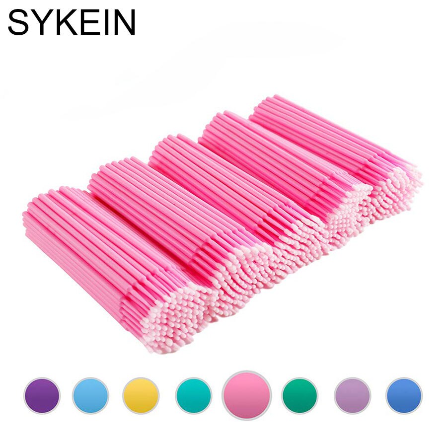 50pcs Disposable MicroBrush Eyelashes Extension Individual Lash Removing Swab Micro Brush For Eyelash Extension Tools