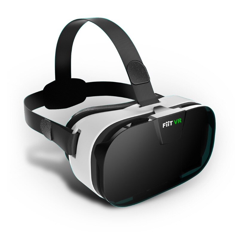 Versión de cuero Fiit VR 2n gafas de realidad Virtual 3dvr compatible con teléfonos de pantalla grande de varias marcas línea central de pantalla Dual