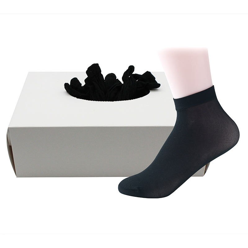 144Pcs Sokken Wegwerp Sokken Goede Elasticiteit Proberen Op Sokken Dozen Sokken 72Pairs: black  socks