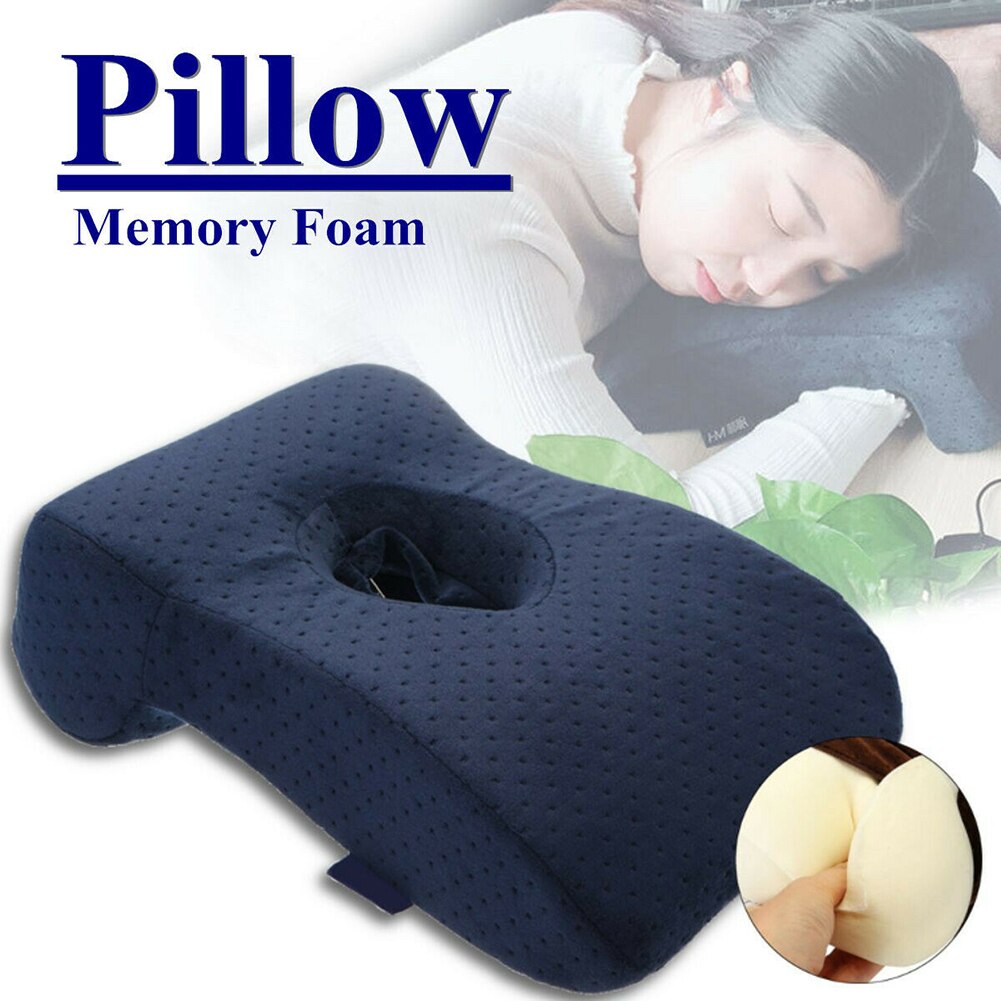 Oreiller Portable confortable pour la maison, le bureau, la sieste de midi, à montée lente de la taille, pour protéger le visage et le cou, confortable, respectueux de la peau