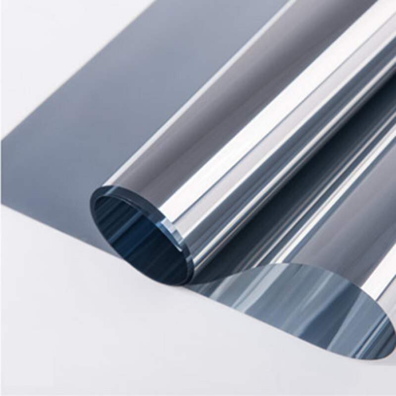 Double-sided Silver Glass Sunscreen Insulation Film Sun Room Window One-way Privacy Shading Explosion-proof UV Protection Film