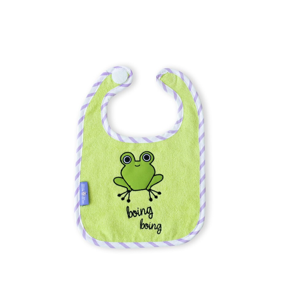 Milk & Moo Chancin Rabbit & Cacha Frog Set of 2 Baby Muslin Bibs
