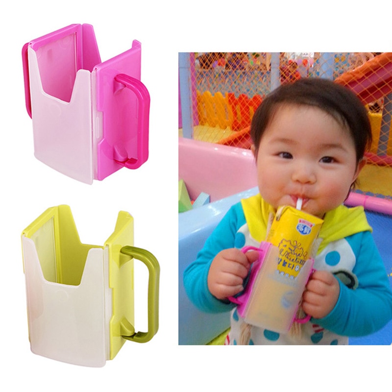 Draagbare Kids Sap Cup Zelf-Helper Doos Verstelbare Baby Pouch Melk Box Holder Container Kinderen Voedsel Opbergdoos