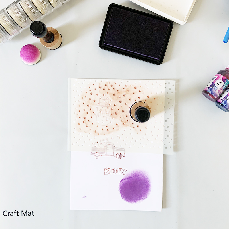 40x50cm Non-Stick Silicone Craft Mat Easy to Clean Heat Resistant Crafting Tool For Ink Blending Watercoloring Stamping Mat