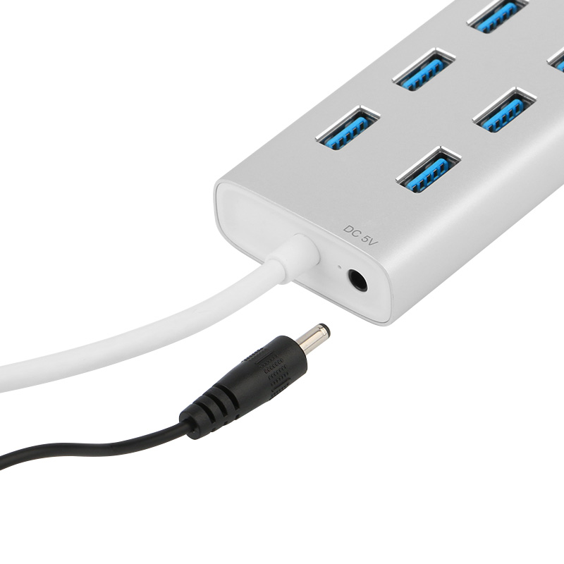 USB 3.0 HUB 7 Ports Schnelle Splitter Netzteil Lade Multi-interface Für Mac iPad iPhone Android WinXP 7 8 datum Übertragung