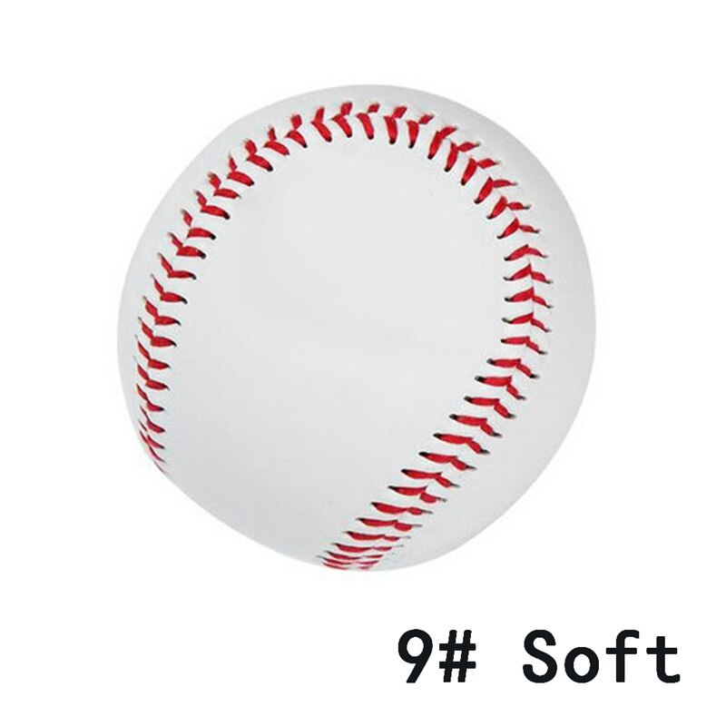 Universele 9 # Handgemaakte Baseballs Pvc & Pu Bovenste Hard & Soft Baseball Ballen Softbal Bal Training Oefening Baseball Ballen Sales: Soft