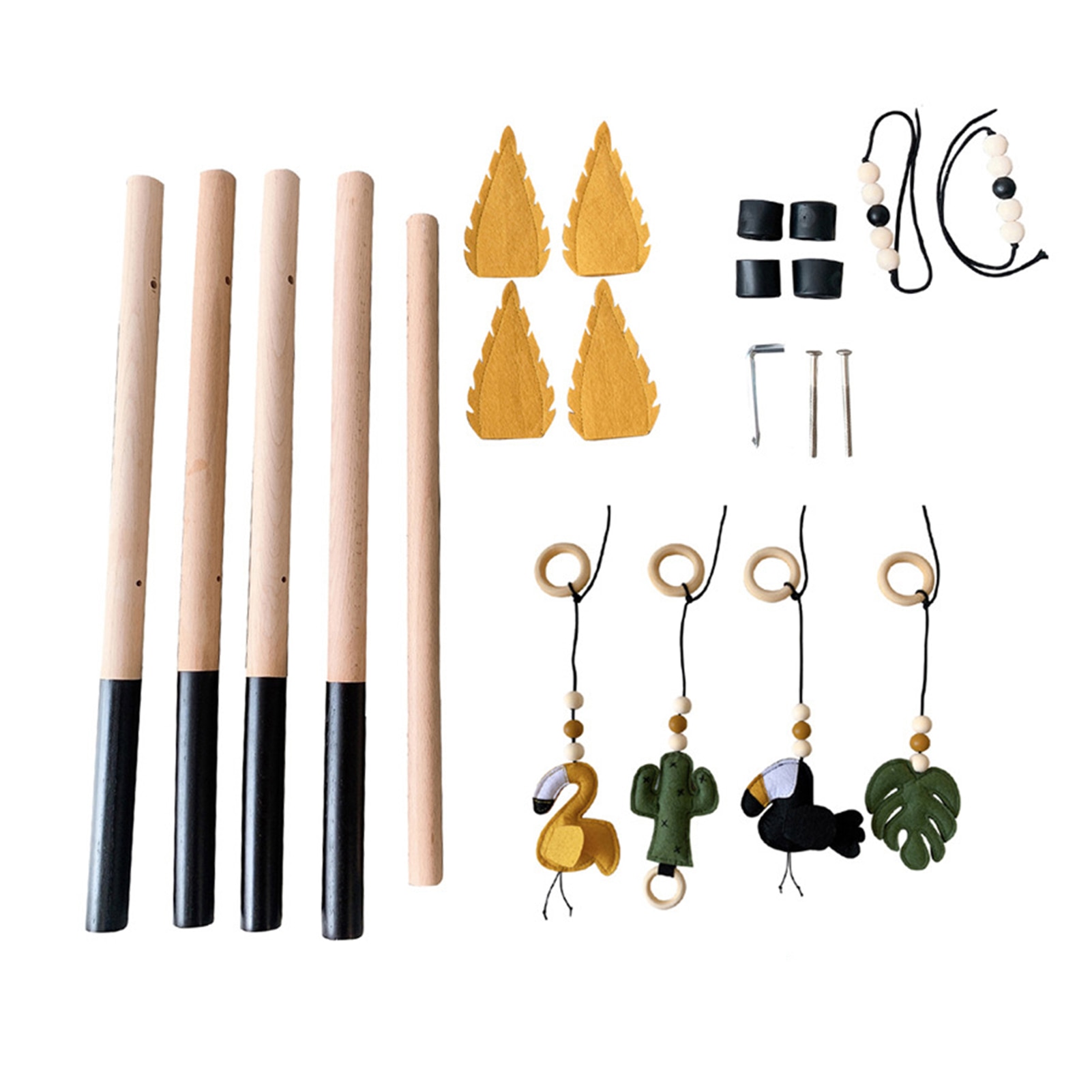 Nordic Houten Baby Activiteit Gym Spelen Kwekerij Zintuiglijke Ring-Pull Speelgoed Fitness Frame Kamer Decor Kleding Rack Speelgoed Voor kinderen