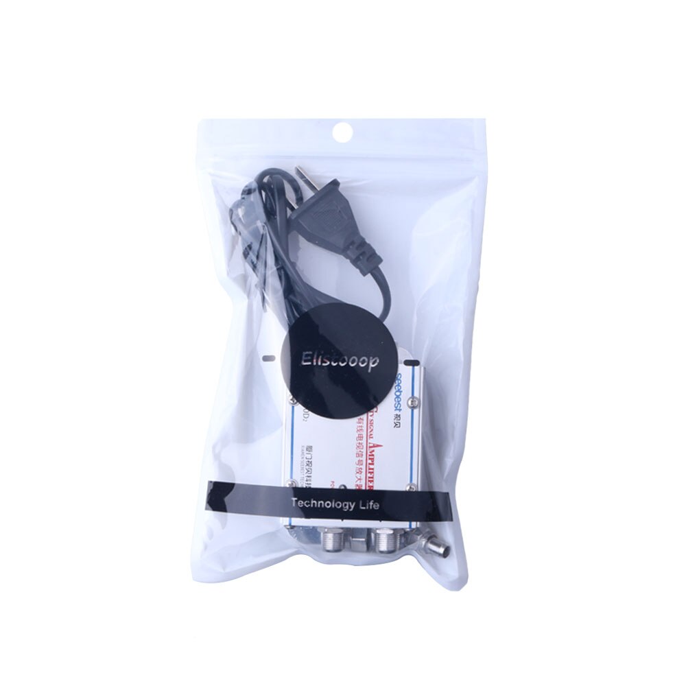 2 Weg Catv Signaal Versterker Tv Antenne Splitter Booster 220V Catv Vcr Thuis Tv Apparatuur 45Mhz Tot 860 mhz