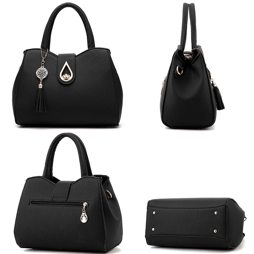 Sac à main à pompon pour femmes, sacoche à paillettes de gouttelettes d'eau, sac à bandoulière de grande capacité, sac à épaule de de styliste ZHP01