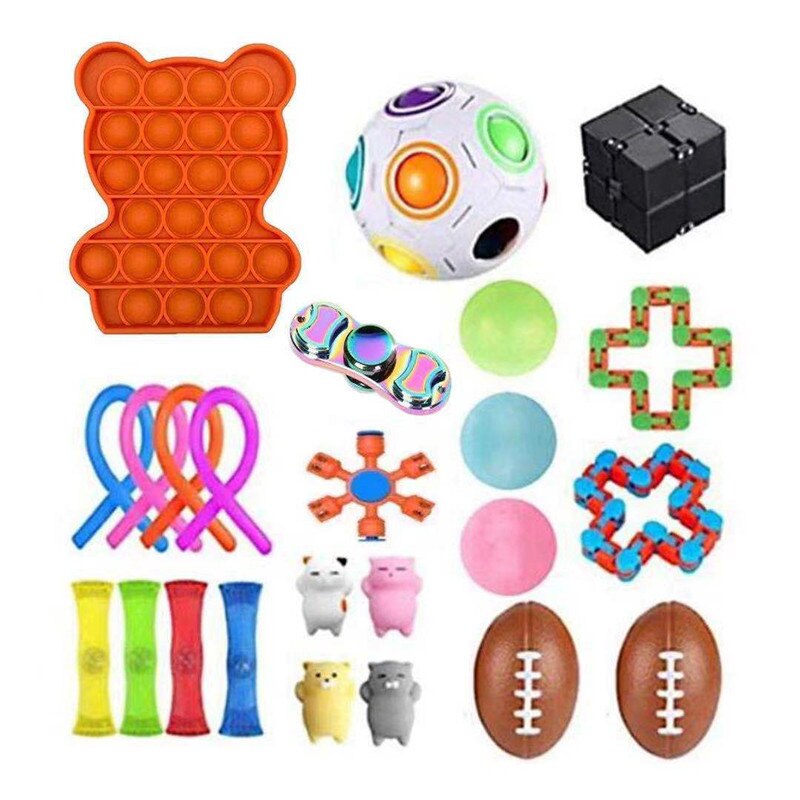 Fidget Toys Anti Stress Toy Set Relief For Adults Girls Boys Children Sensory Stress Relief Antistress Toys: T5