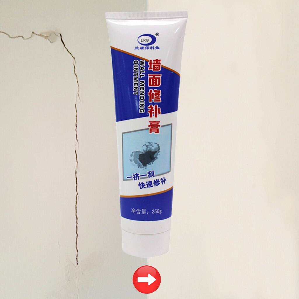 Pasta de reparación de pared Magic White Latex Paint Wall repair Cream agujero de hogar desaparece a prueba de agua 250g