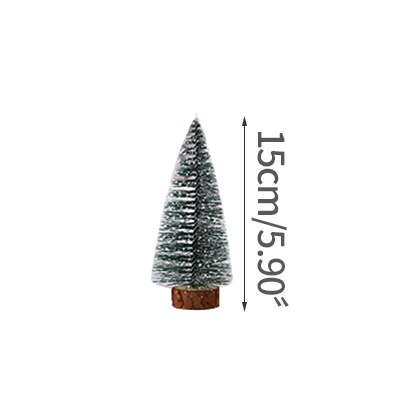 Small Mini Christmas Tree Office Window Desktop Decoration Christmas Christmas Ornaments Pine Tree Home Decor: 15CM