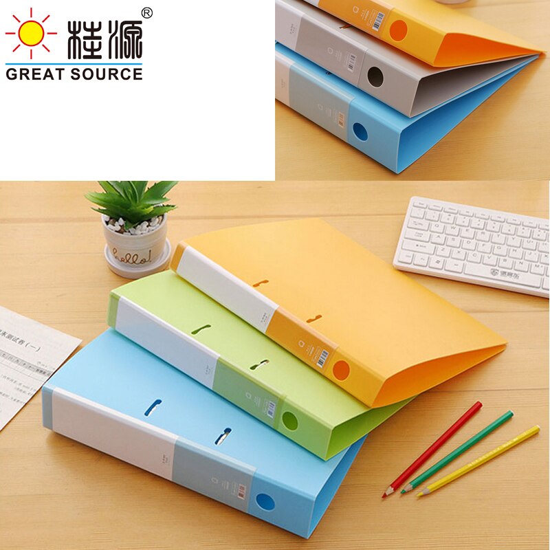 A4 Ordner Strongline Abs Op Board 40Mm (1.58 ") wervelkolom Pull Briefpapier Document Opslag Diverse Heldere Kleuren (2 Stuks)
