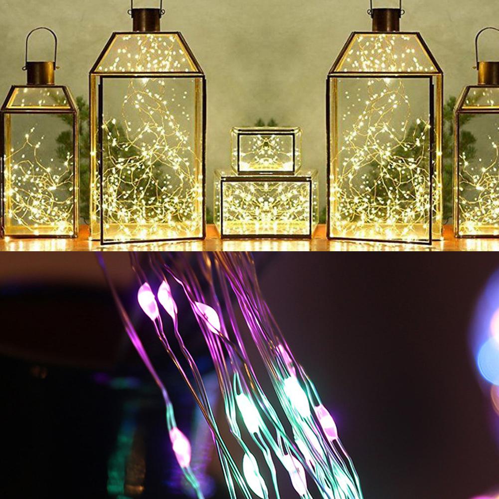 10 m 100 led juldekoration ljusslingor led koppartråd fairy light aa batteridriven string light hemfest dekoration