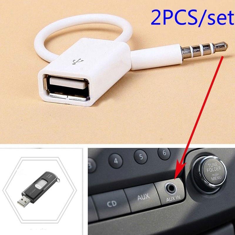 2PCS Konverter Kabel Rondaful 3,5mm 3,5mm Zu Usb USB Adapter Audio Stecker USB 2.0 High Fidelity