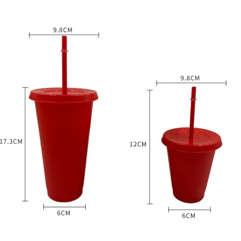 Kreatywny Kubek ze Słomką, Brokatowy Kubek z Cekinami, Kolorowy Kubek robić Kawy i Soku ze Słomką, Prosty, Uroczy, Popularny w Internecie Kubek z Plastikowym Dnem, Przenośny Kubek na Zewnątrz
