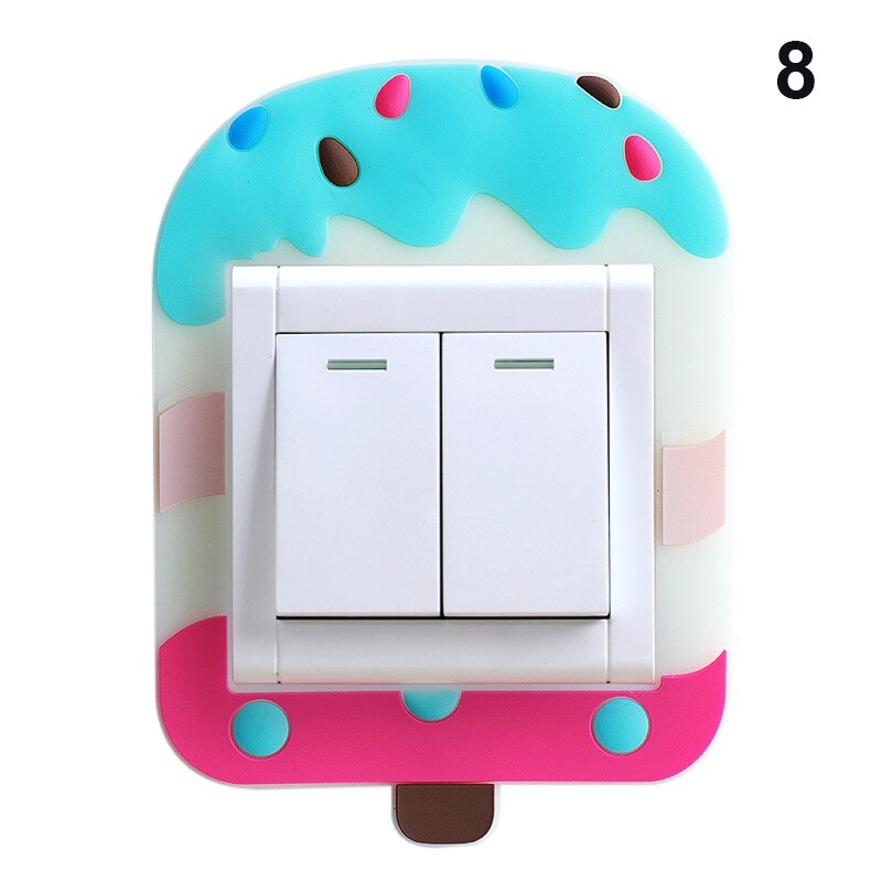 Position Indication Luminous Switch Decoration Sticker Cartoon Wall DIY Decoration Fluorescent Glow in the Dark LB88: 8